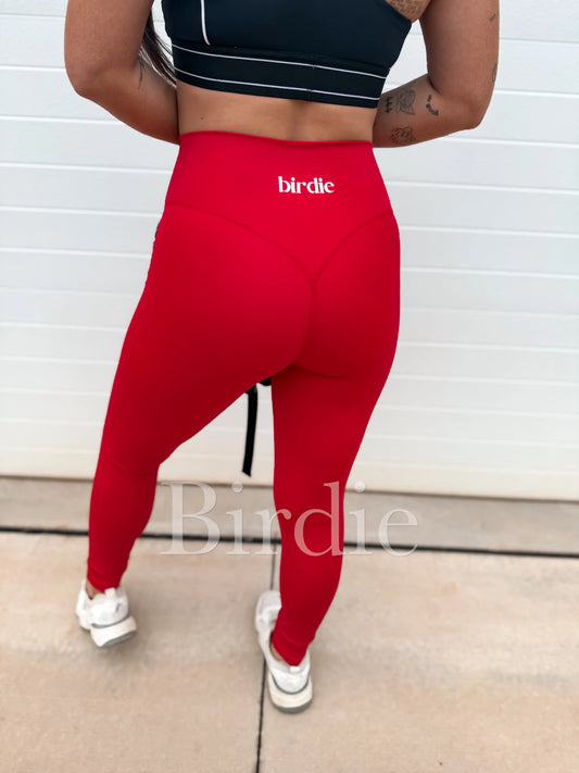 Active Leggings in Red