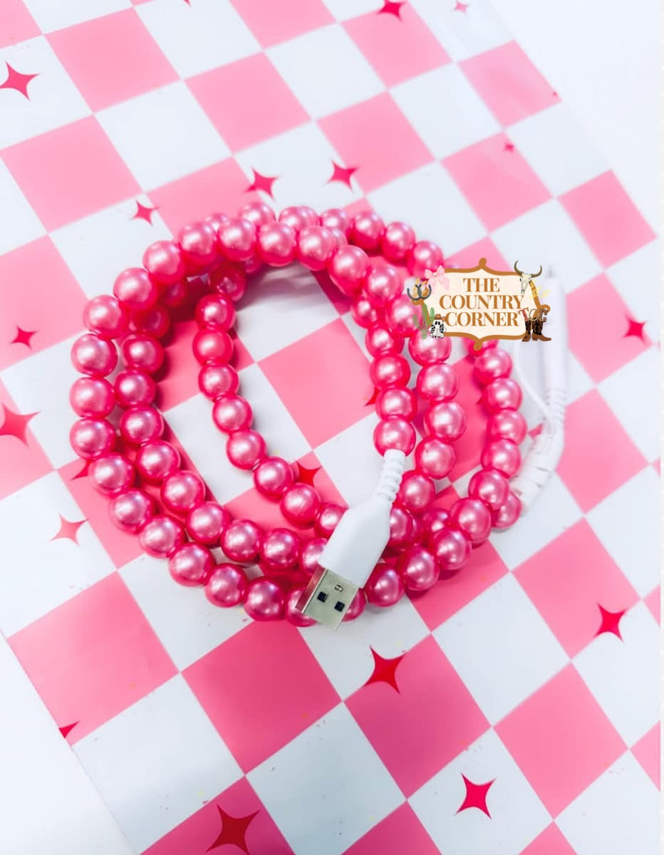 Hot Pink Dual Charging Cable