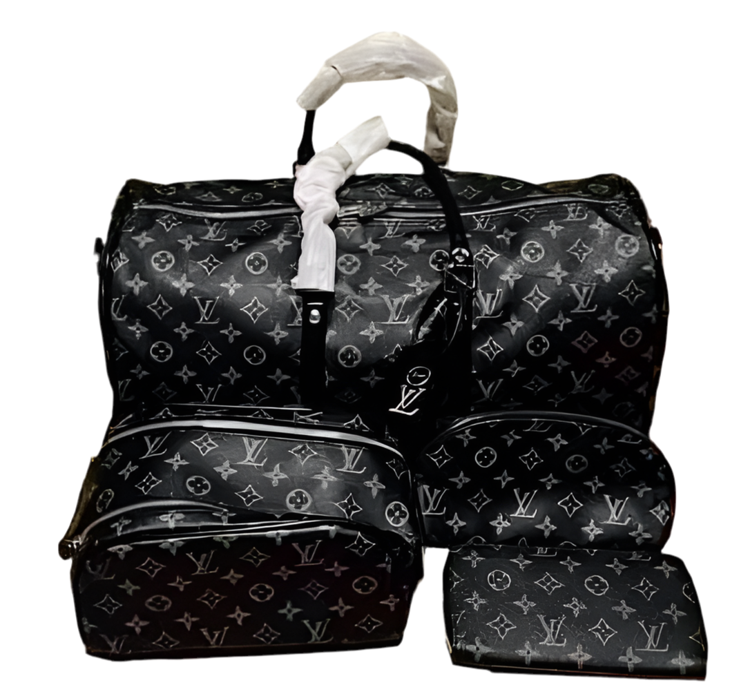 TCC Black 4 Piece Duffle Set