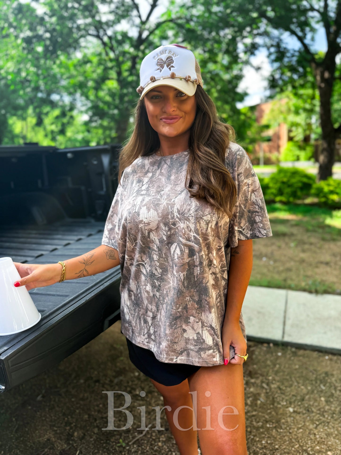 Lou Dark Camo Oversized Tee