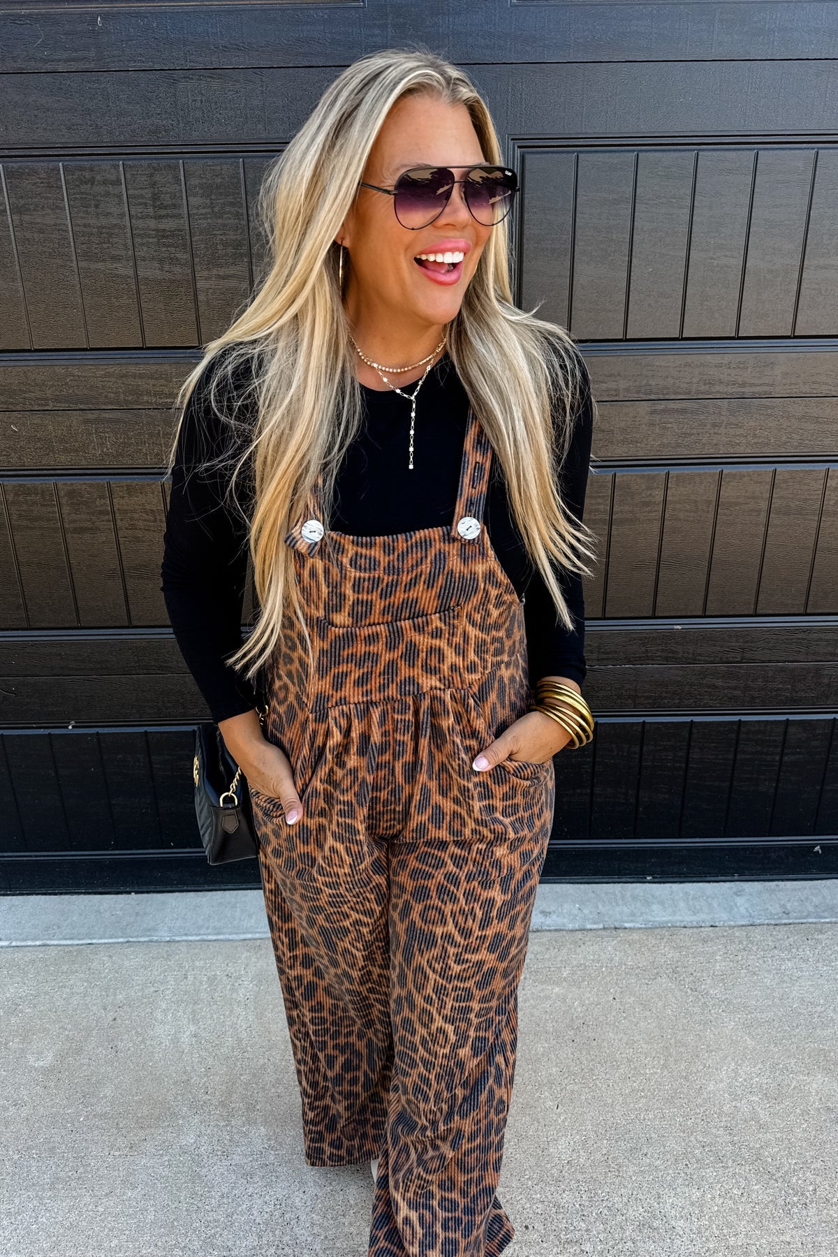 Cheetah Karli Boho Overalls