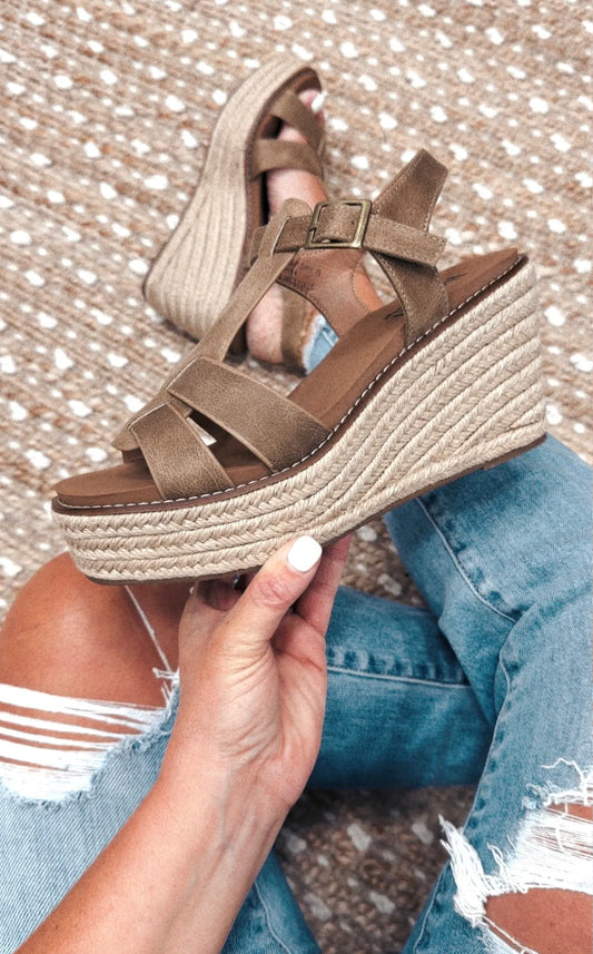 Taupe Lindsey Wedges