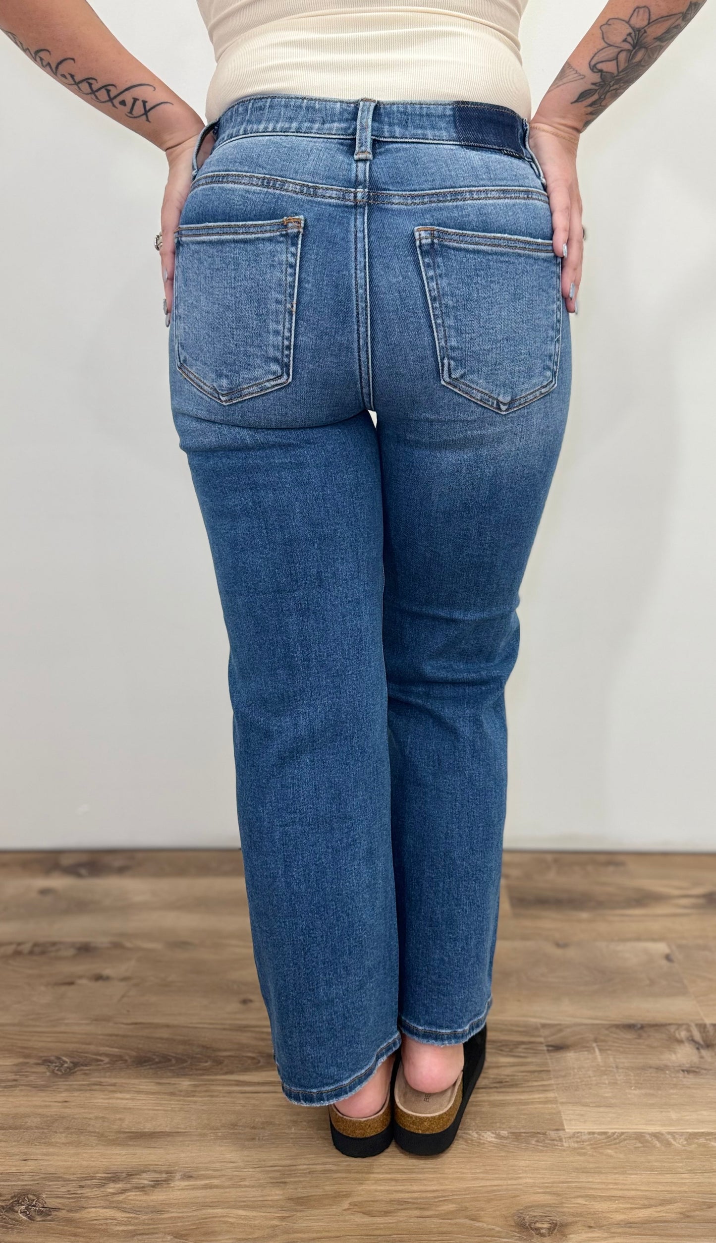 Risen TUMMY CONTROL Cropped Jeans