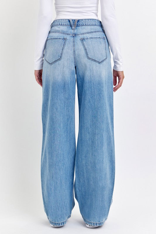 High Rise Wide Leg Jade Jeans