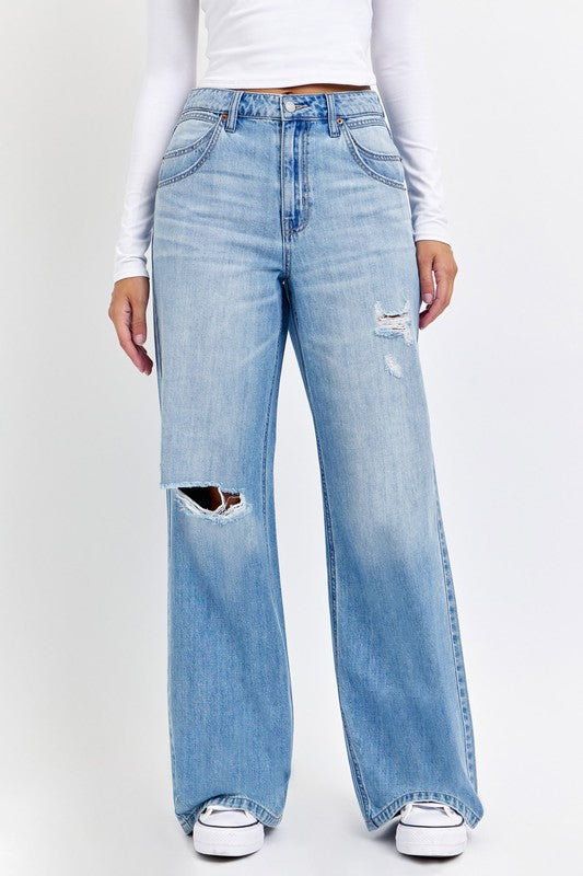 High Rise Wide Leg Jade Jeans