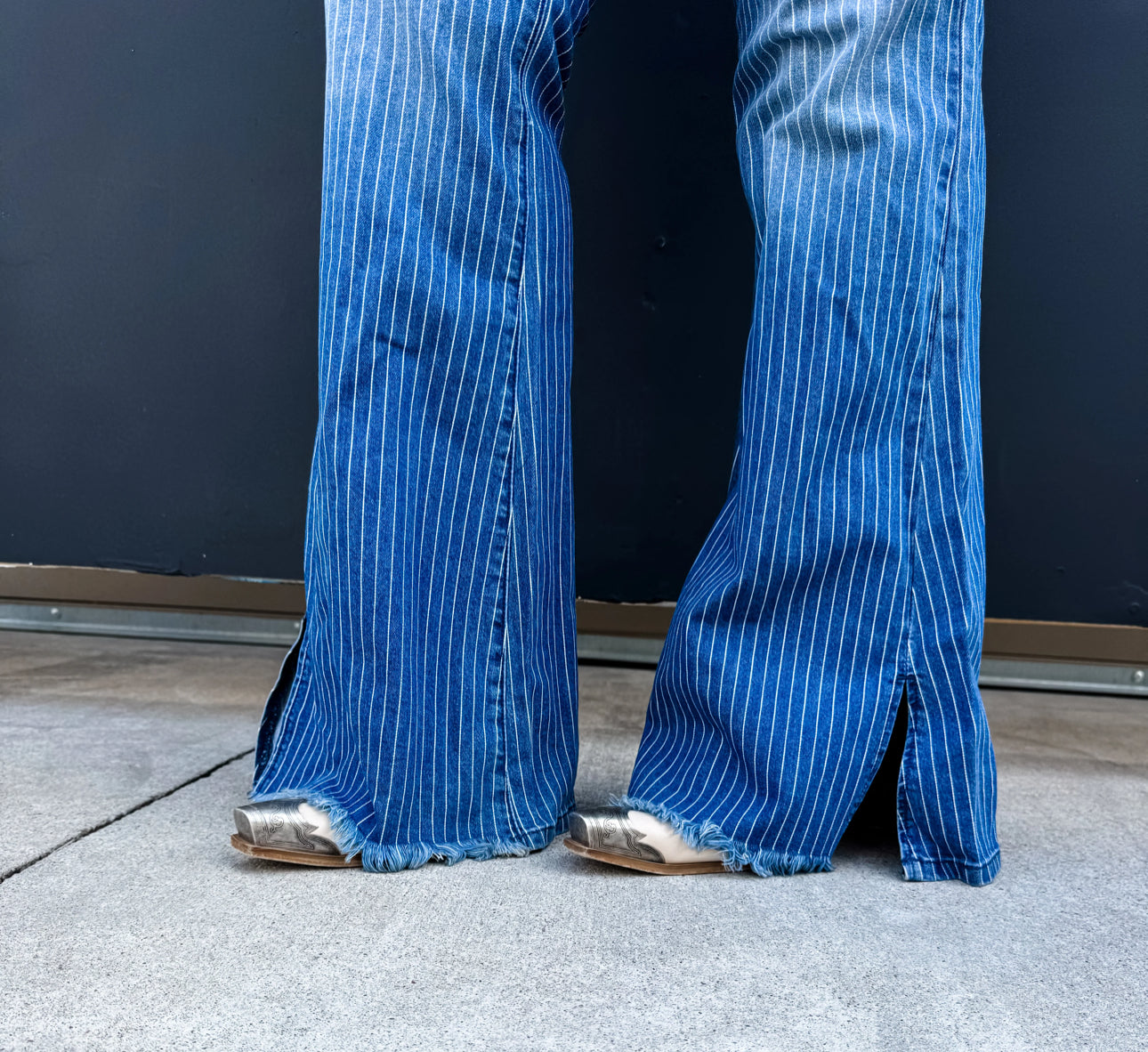 Take Sides Pinstripe Jeans