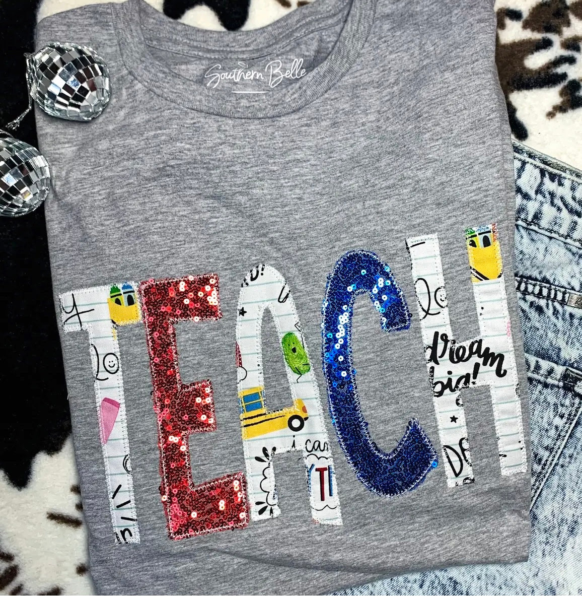 Teach Sequin Tee