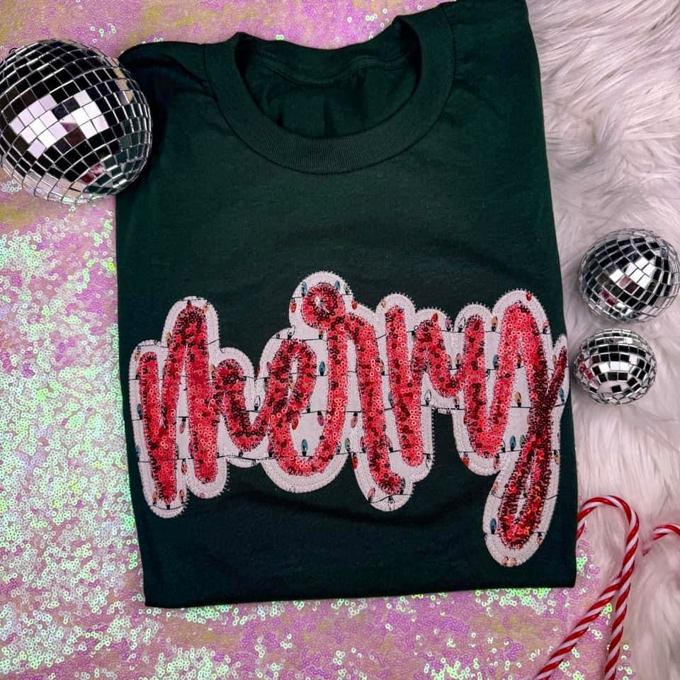 Lights, Camera, Sequins Tee