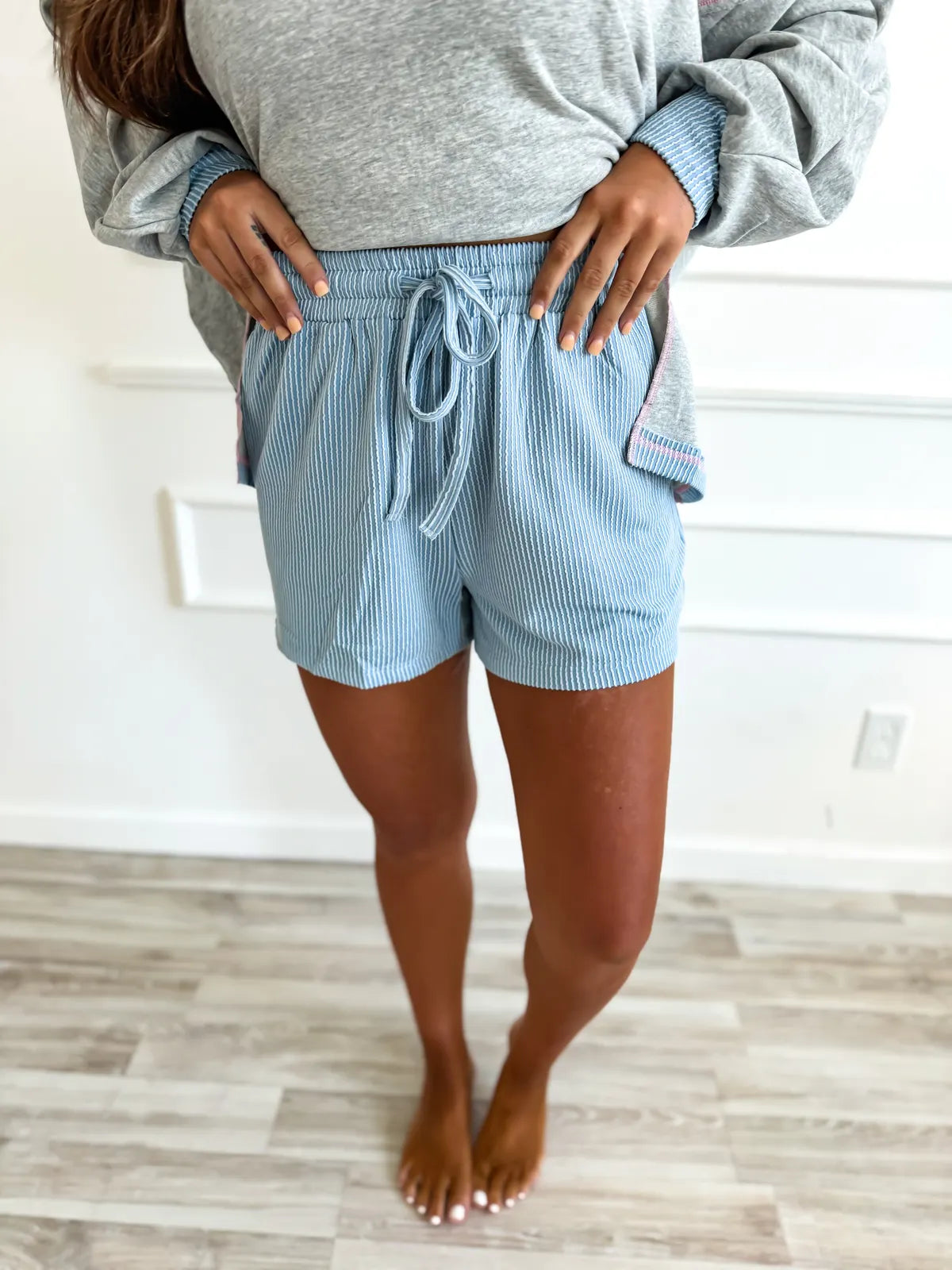 Emma Ribbed Mock Neck Set