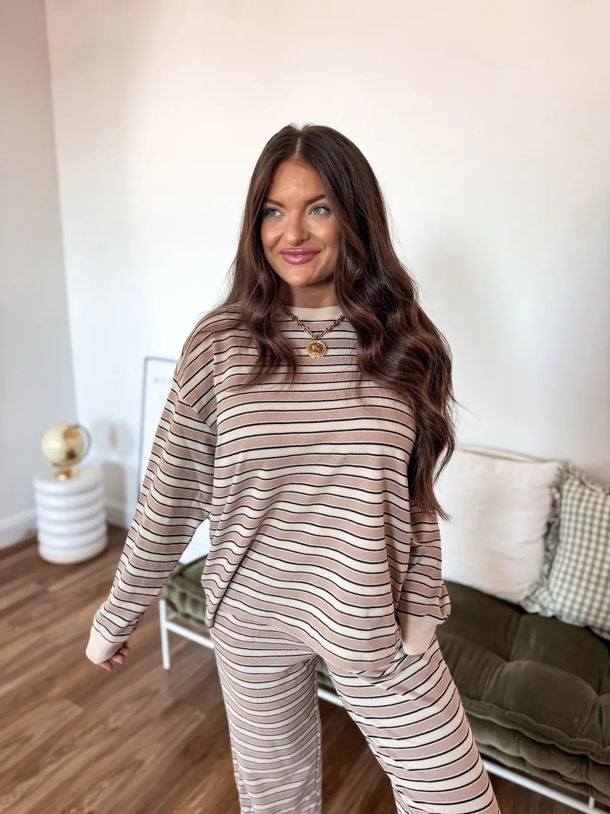 Cinnamon Sugar Striped Set