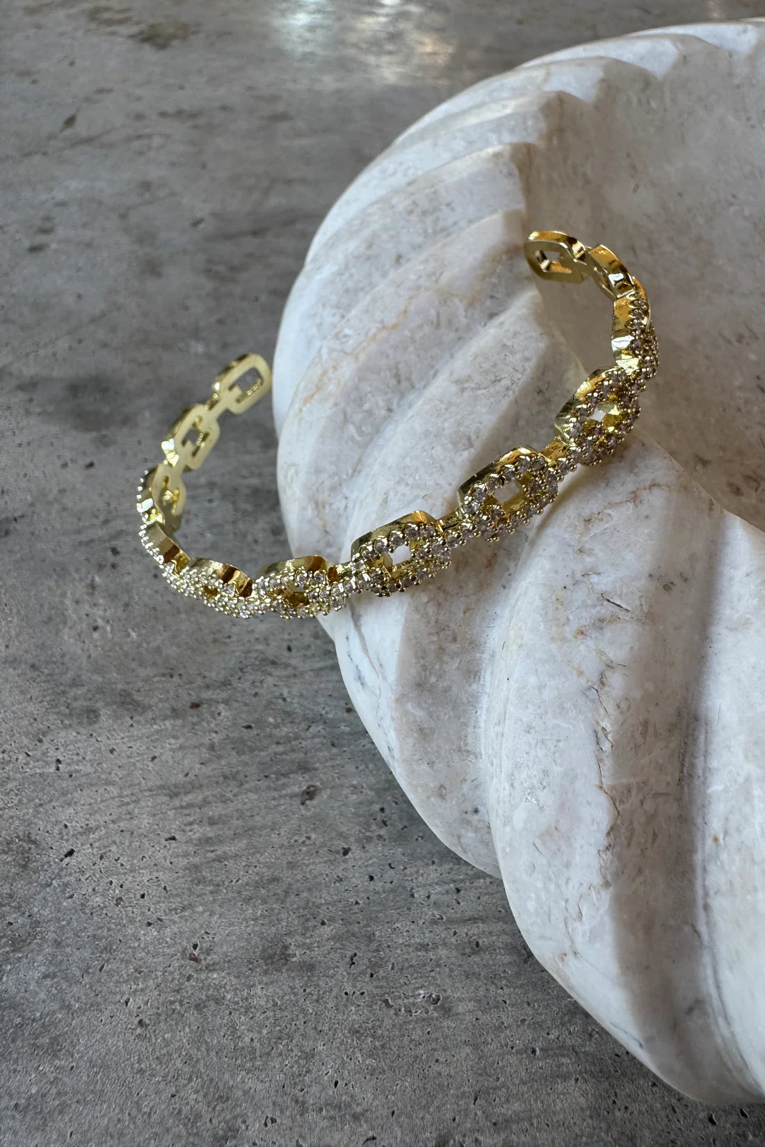 Lilly Diamond Chain Cuff