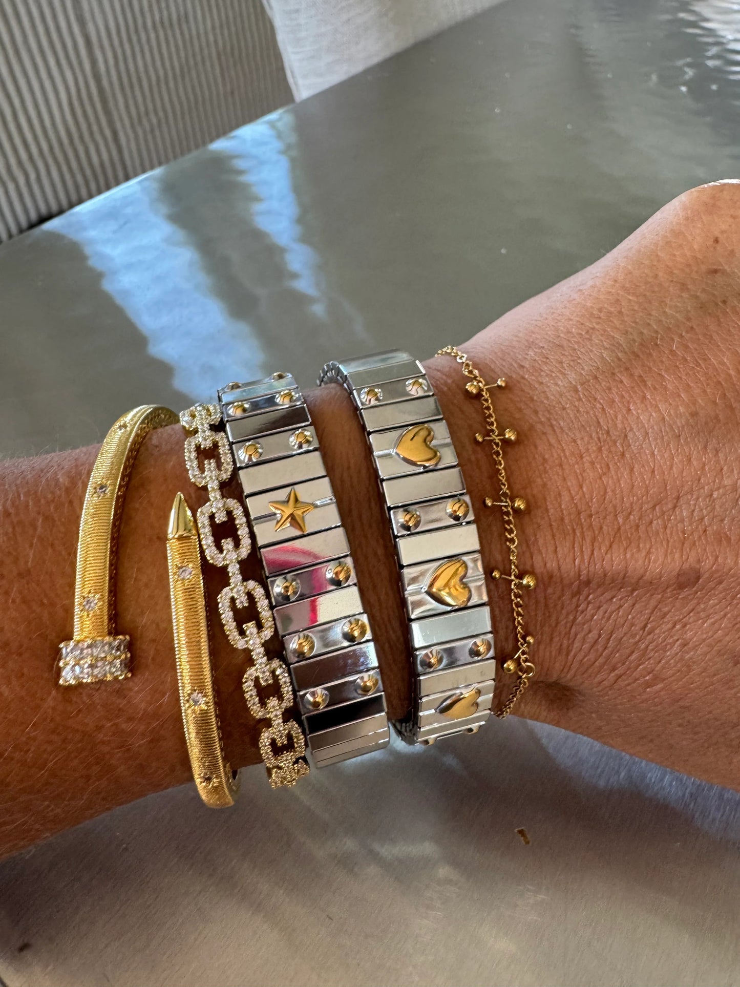 Lilly Diamond Chain Cuff