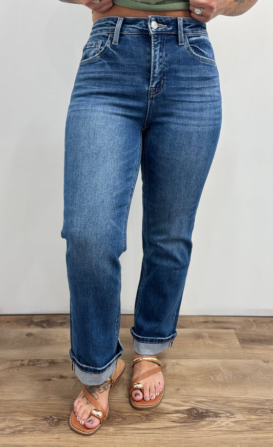 Lovervet by VERVET High Rise Cropped Hayley Jeans