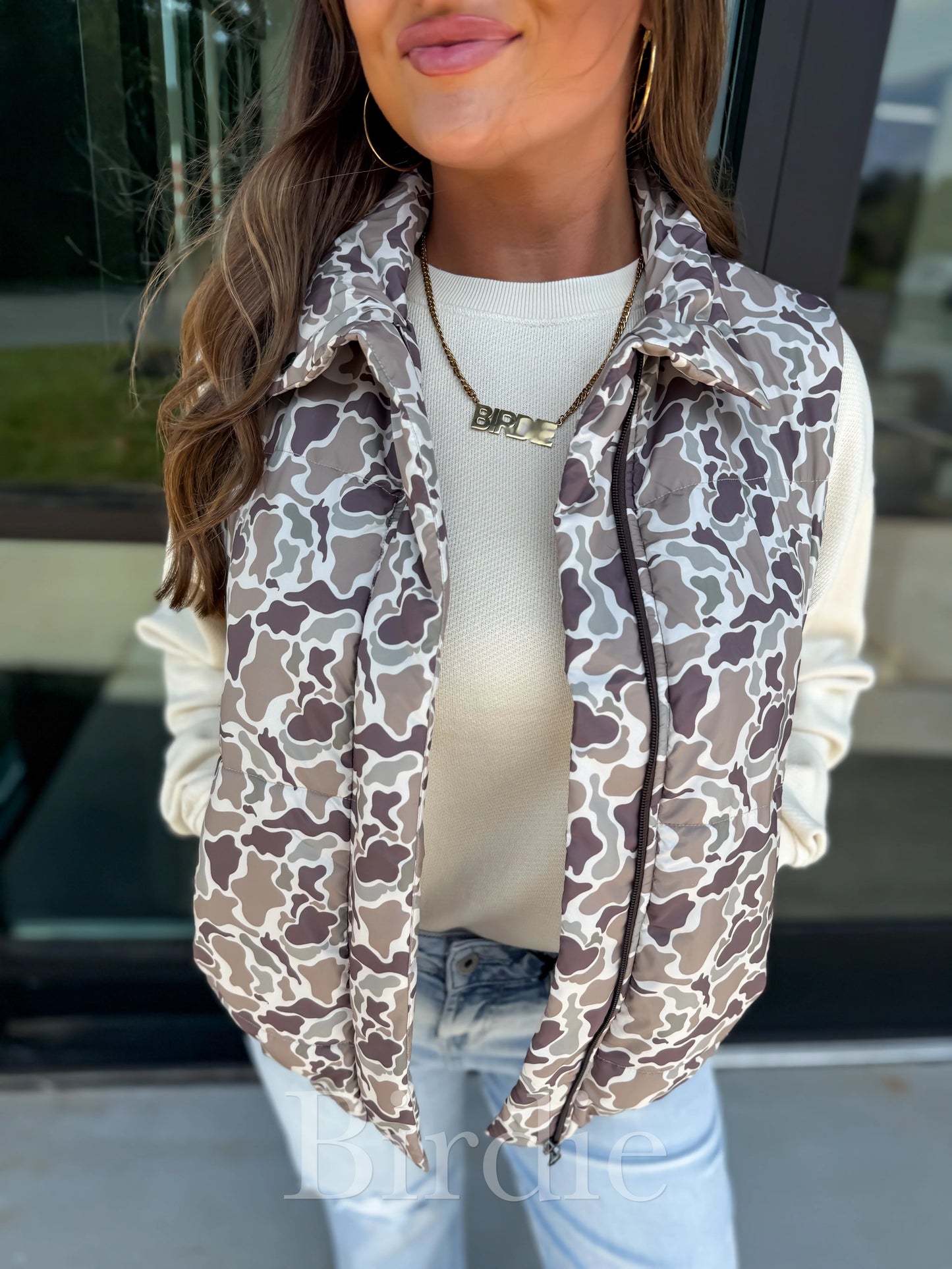 PRE ORDER Layla Duck Camo Puffer Vest