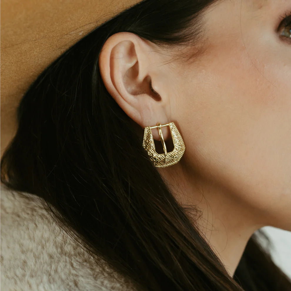 Buckle Betty Earrings by HILLBETTY