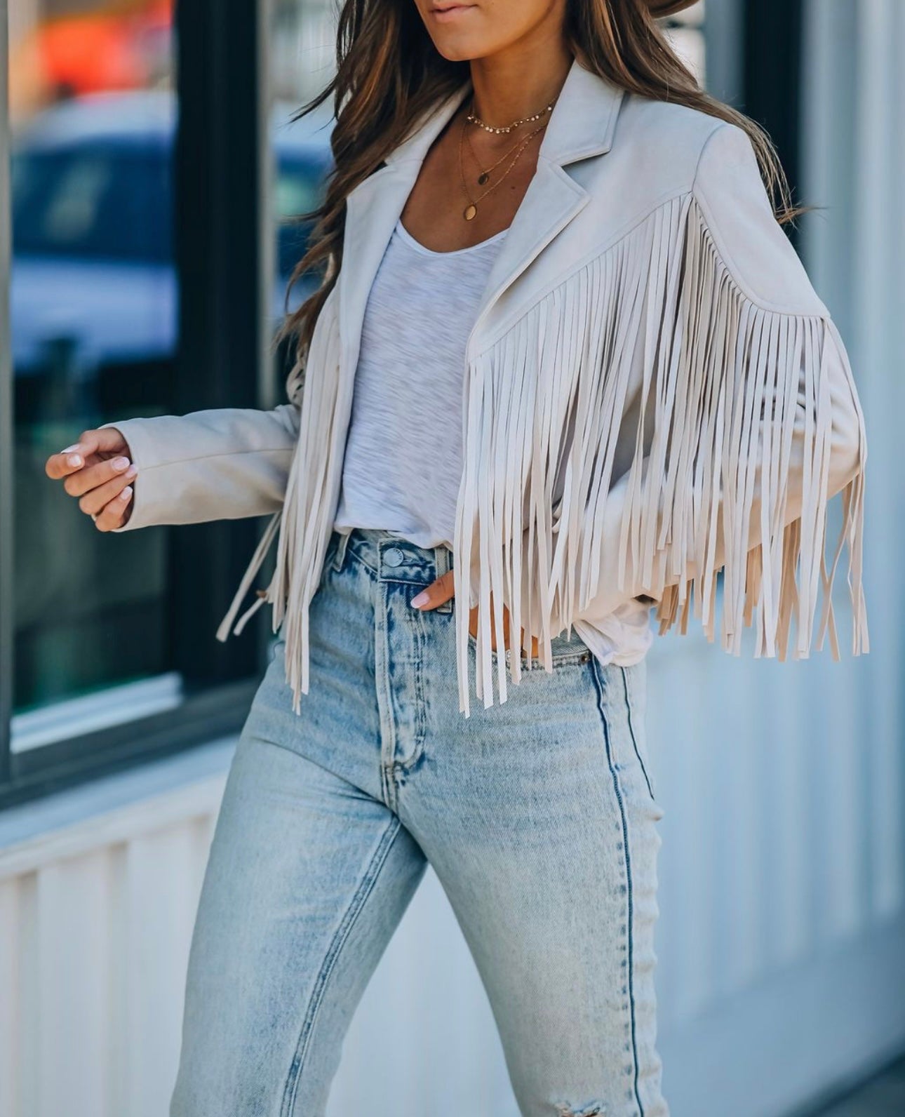 Fringe Ivory Jacket