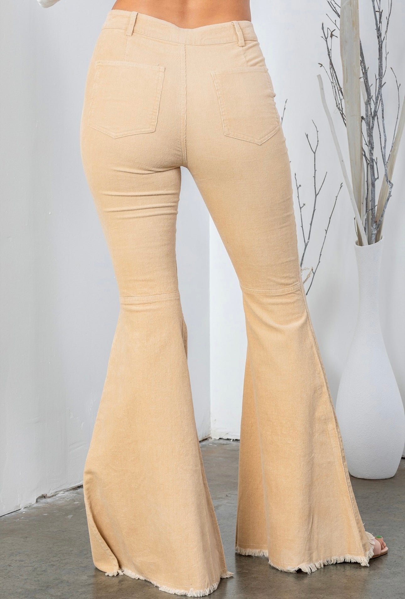 Cowgirl Camel Corduroy Flares