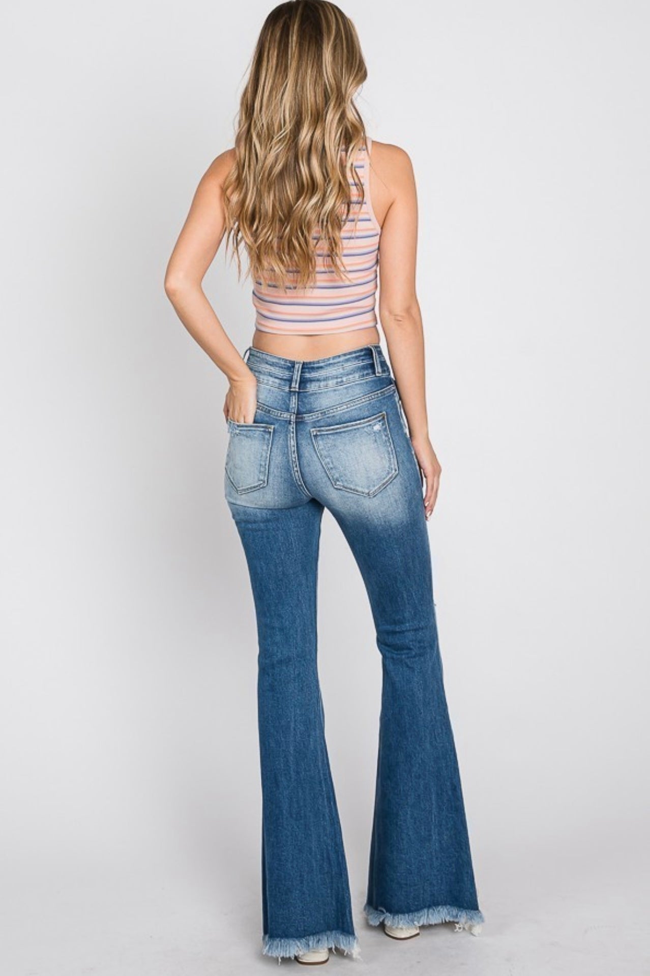 Jolene Medium Wash Super Flares