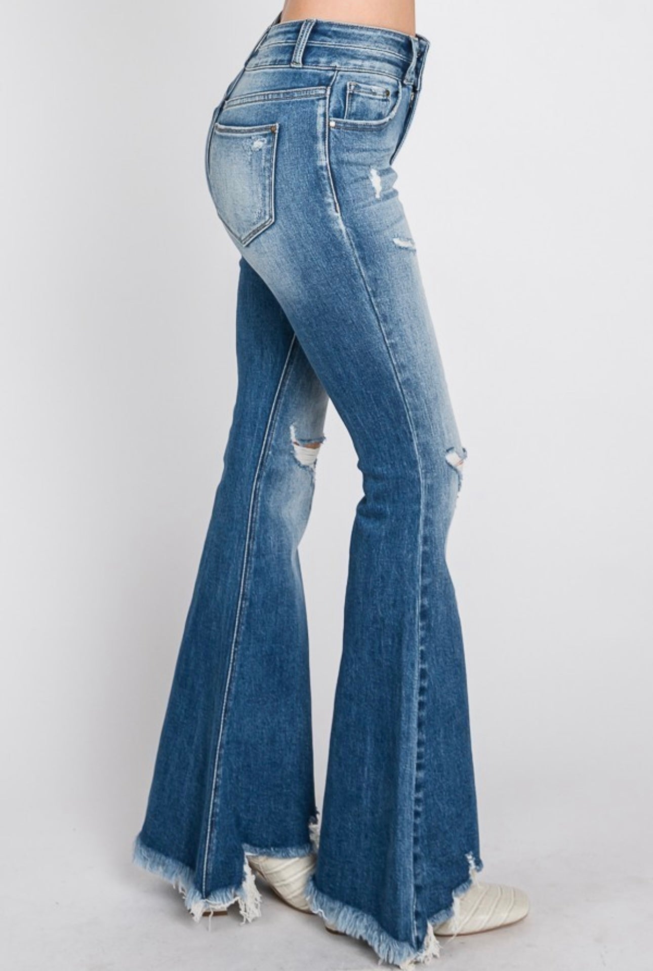 Jolene Medium Wash Super Flares